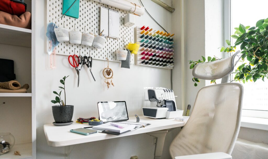 Ergonomic chairs are an example of fitting health functions into furniture designs.