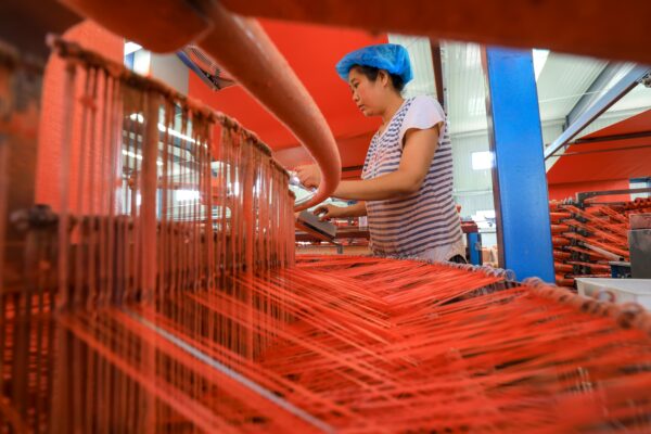 Textile and garment manufacturing will become more automated in China by 2027.