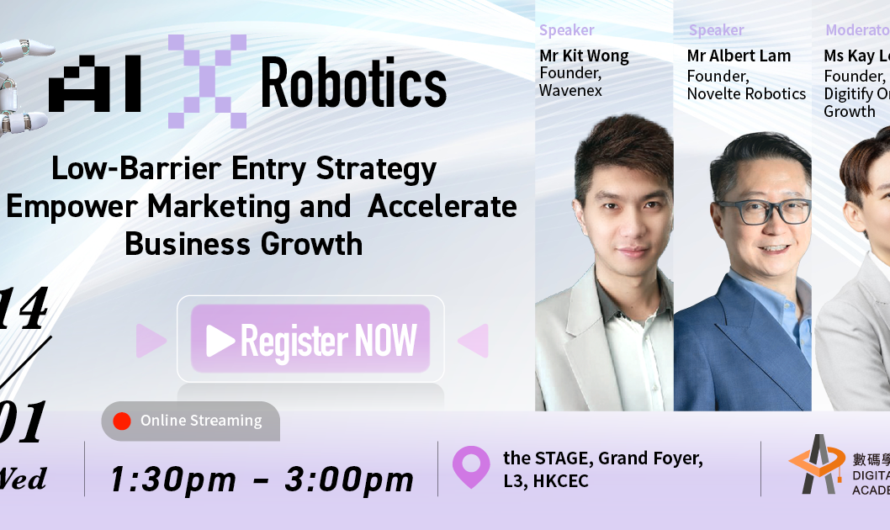 【Digital Academy】AI x Robotics: Low-Barrier Entry Strategy to Empower Marketing and Accelerate Business Growth