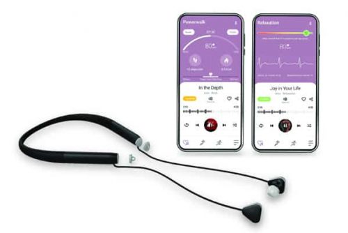 The Hera Leto 2 earphones from Hong Kong company Well Being Digital Ltd can measure a user’s heart rate and cadence